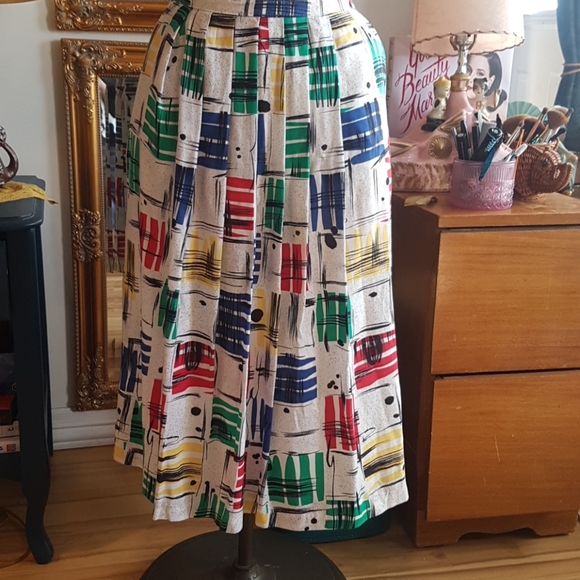 1980s a-line Skirt - Picture 4 of 7